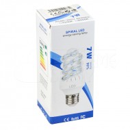 LED izzó spirál E27 - 7W + postaköltség csak 1 Ft
