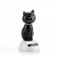 Szolár Fekete Macska Mozgásérzékelővel + postaköltség csak 1 Ft