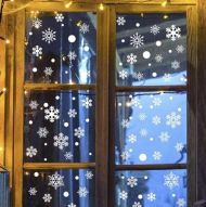 Karácsonyi matricák ablakokra
