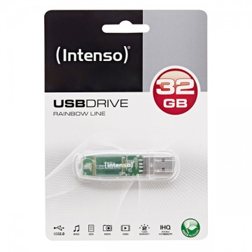 USB Memória INTENSO 3502480 32 GB Átlátszó + postaköltség csak 1 Ft